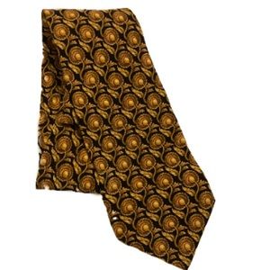 The Metropolitan Museum of Art black and gold floral patterned men’s neck tie